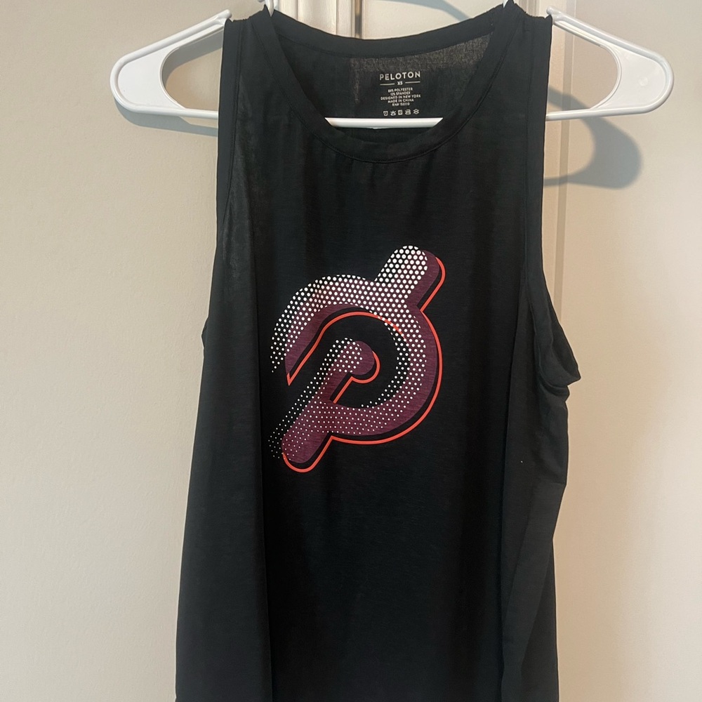 Peloton Black Graphic Tank Top